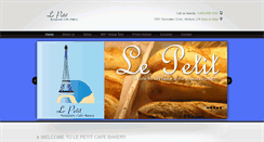 Desktop Screenshot of lepetitcafebakery.com